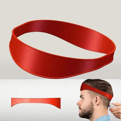 Coiffure Bandeau - HaircutsHeadband™ - Rouge - Nid de beauté